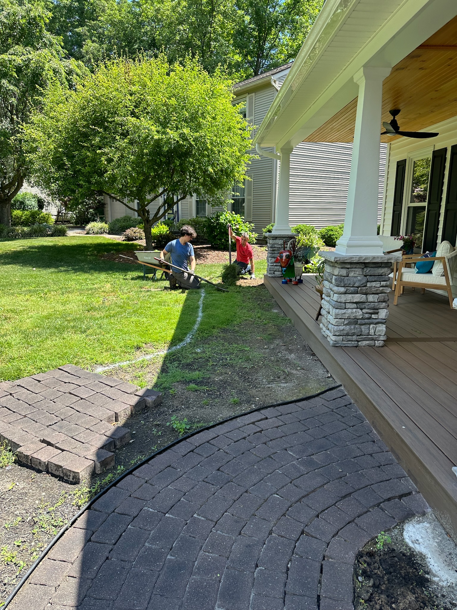 2024 garden install and walkway modification before photo 1